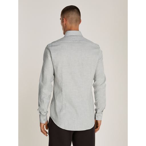 Calvin Klein Fannel Solid Slim Skjorte, Moon Mist, 39