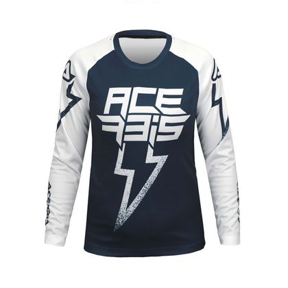 Maillot cross Acerbis MX J-KID FIVE - Blanc / Bleu