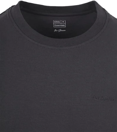King Essentials The Shawn T-Shirt Antraciet KM111010002-C021T kopen