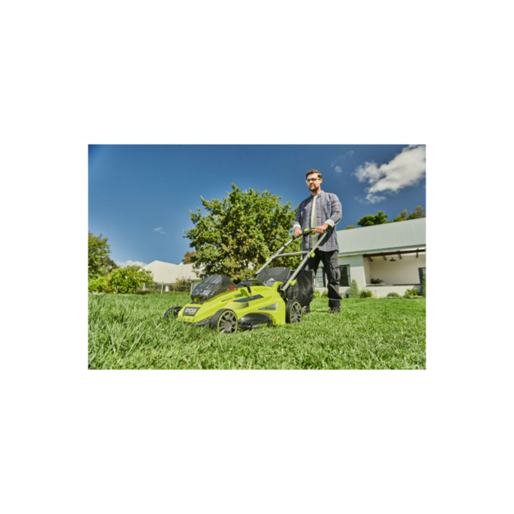 Tondeuse ryobi - 36v maxpower brushless - coupe 46cm - 1 batterie 5.0ah - 1 chargeur - rlm36x46h50pg