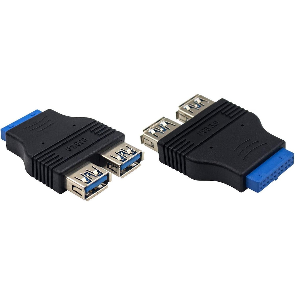NÖRDIC USB 3.0 20 pin header til 2xUSB-A 3.0 adapter