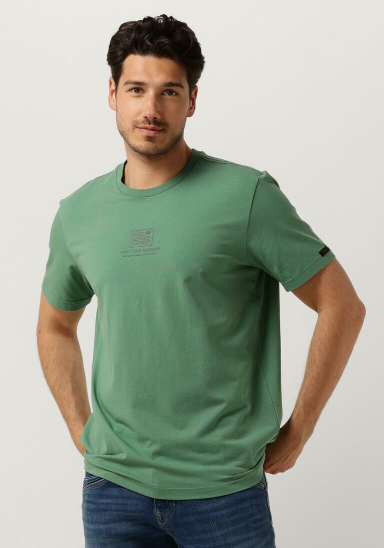 PME LEGEND groene pme legend t-shirt short sleeve r-neck cotton elastan jersey