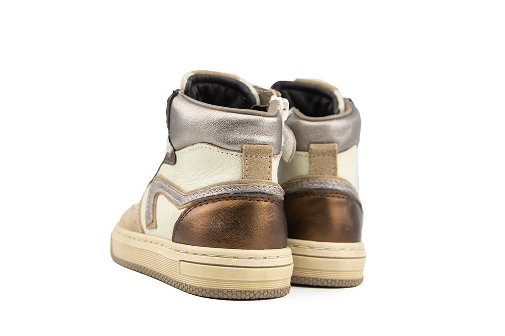 Pinocchio Hoge Sneaker Taupe Combi