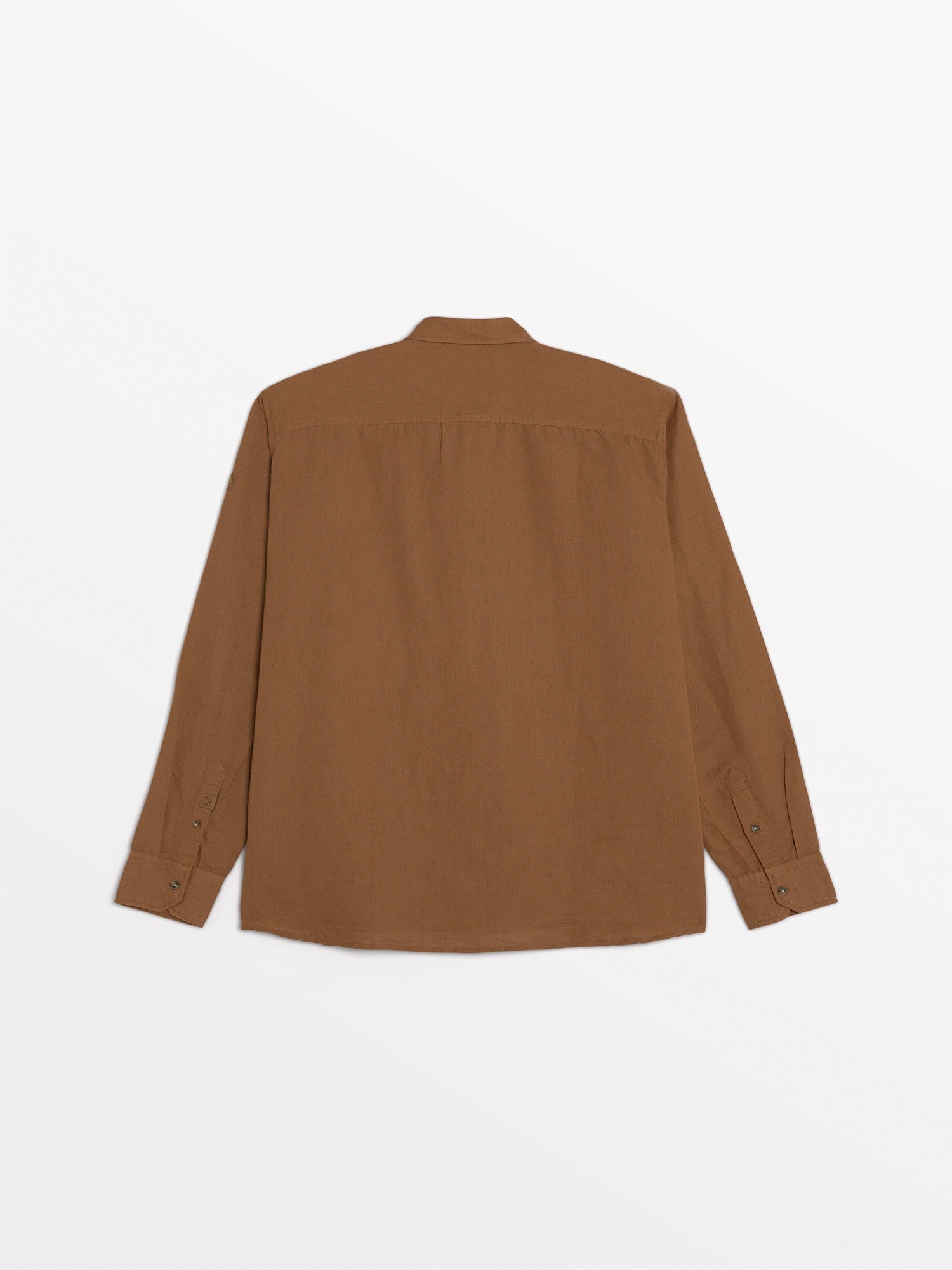 Chemise Homme En Lin Marron