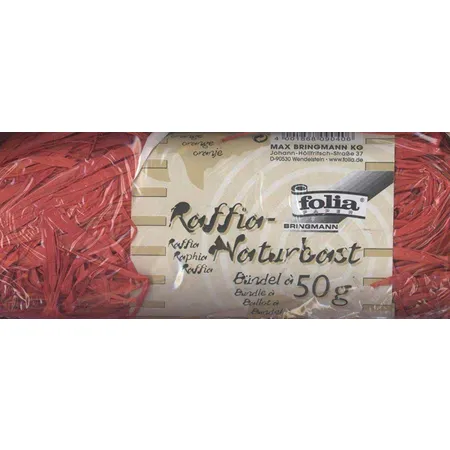 Folia Naturbast Raffia 50g, orange