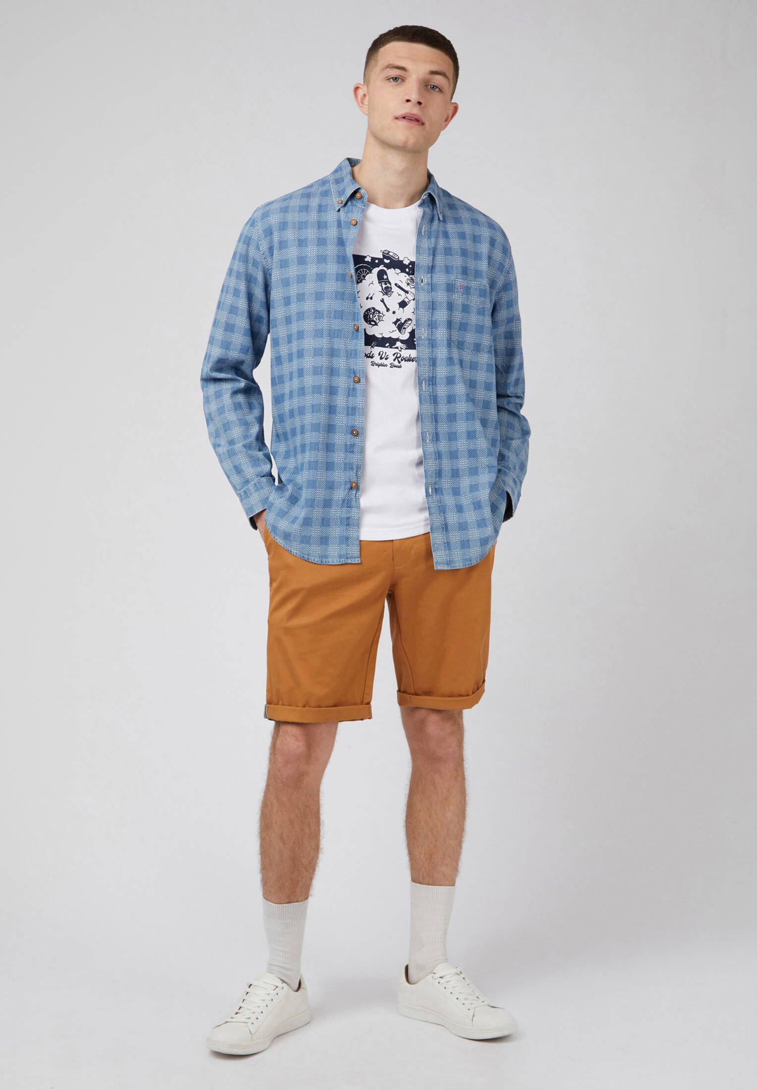 Ben Sherman| Herren T-Shirt Mods V Rockers