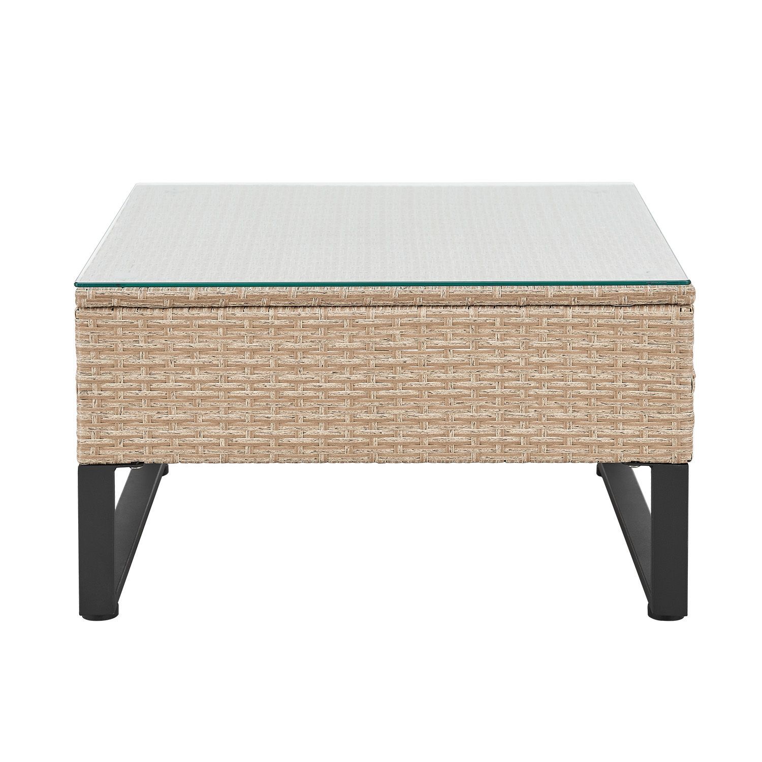 Juskys Santorini Polyrotan Modulair Loungeset - Beige