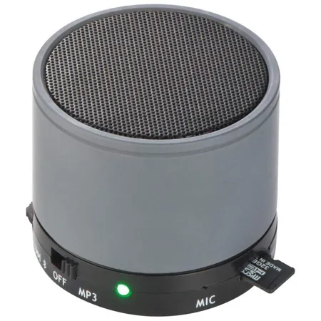 Macma Mini Bluetooth Lautsprecher mit USB-Anschluss, silber-grau