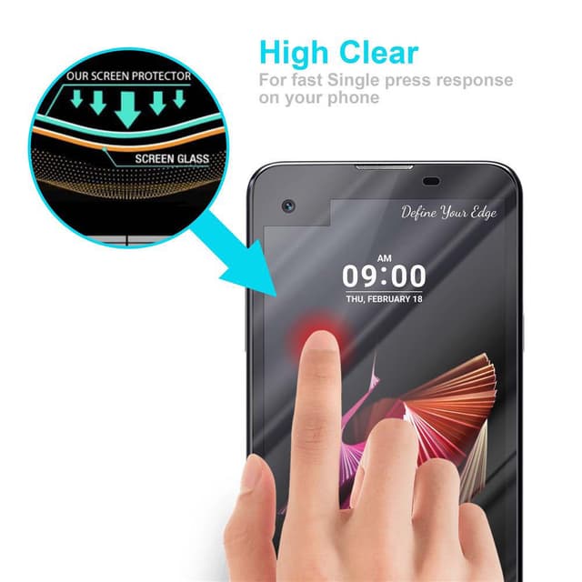 LG X SCREEN Skærmbeskytter Beskyttelsesglas