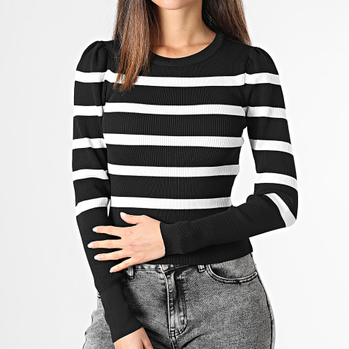 Pull Femme Sally Noir Blanc