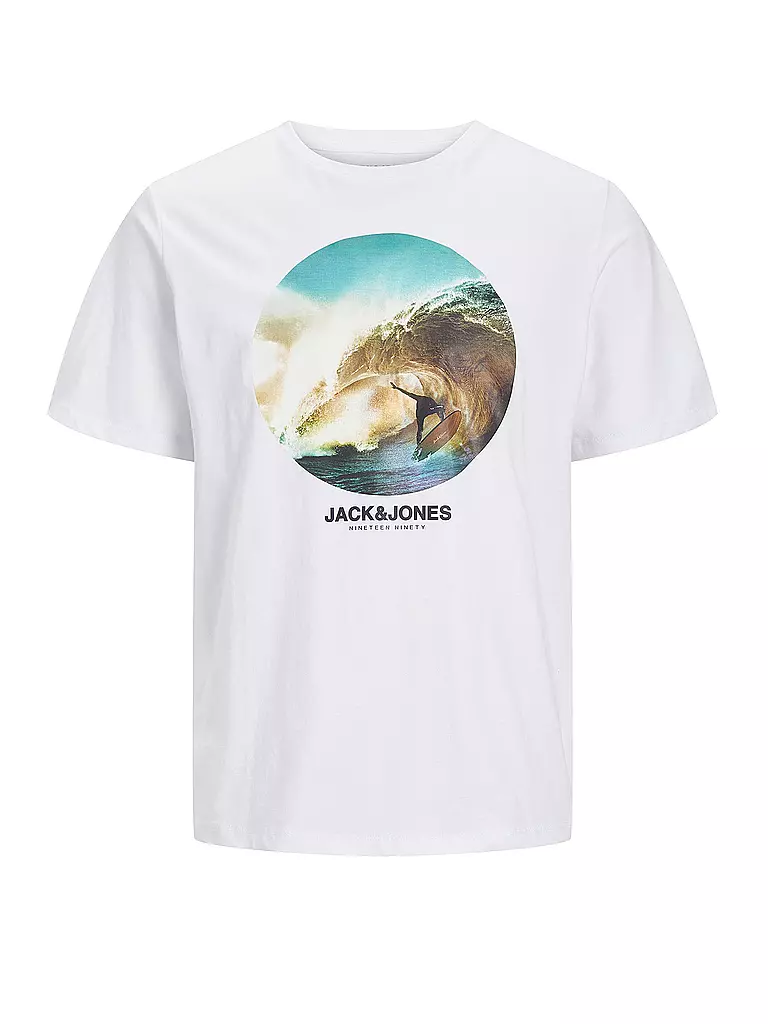 JACK & JONES T-Shirt JJCELLOX weiss