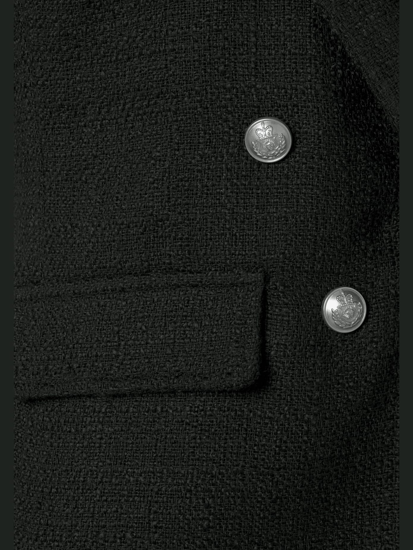 Blazer court col à revers tendance
