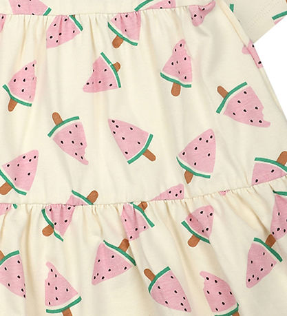 The New Siblings Kleid - TnsKaya - White Swan Wassermelone