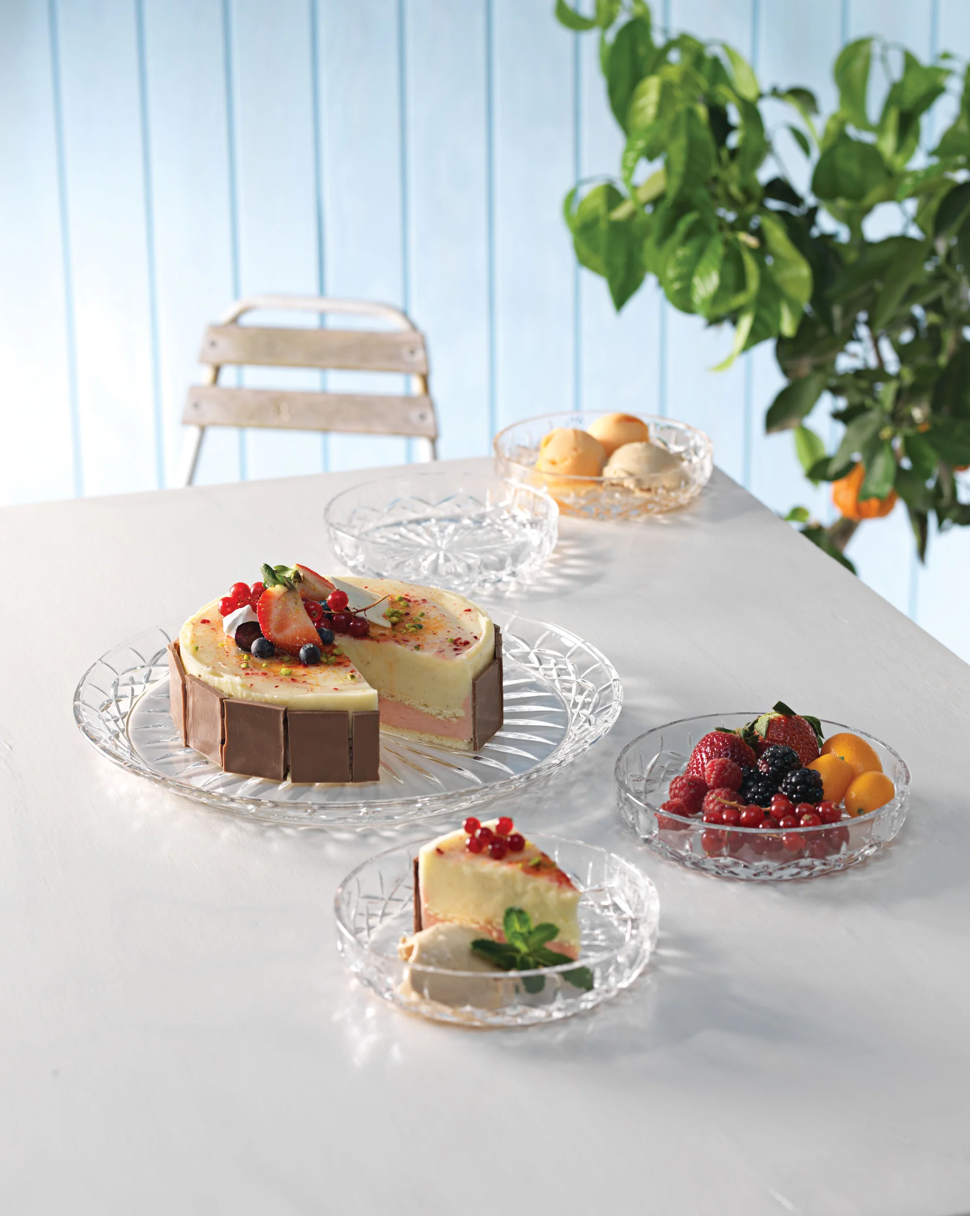 Aida  Harvey dessertsæt, 5 dele - glas