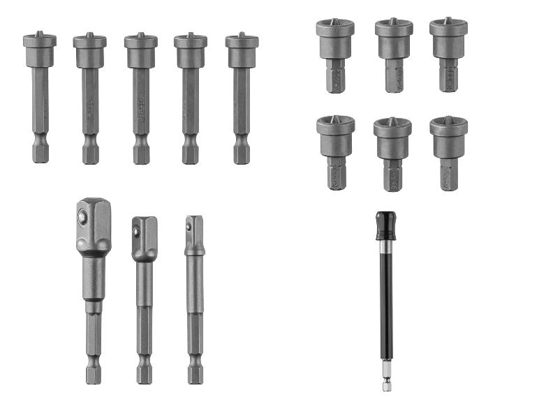 Bitverlenging, set vierkante adapters of bitset voor gipsplaten