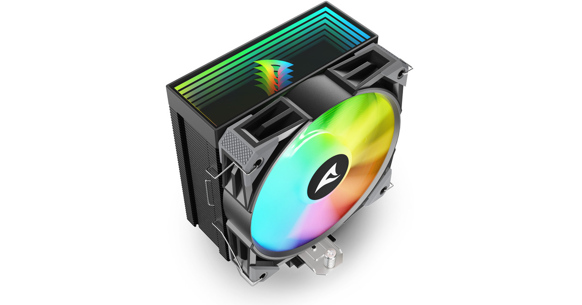 SharkoonA40 RGB CPU-koeler  (Zwart, 4-pins PWM fan-connector)