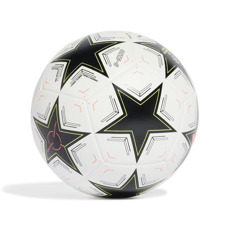 adidas Ballon Training Champions League 2024/25 - Blanc/Noir/Argenté/Jaune
