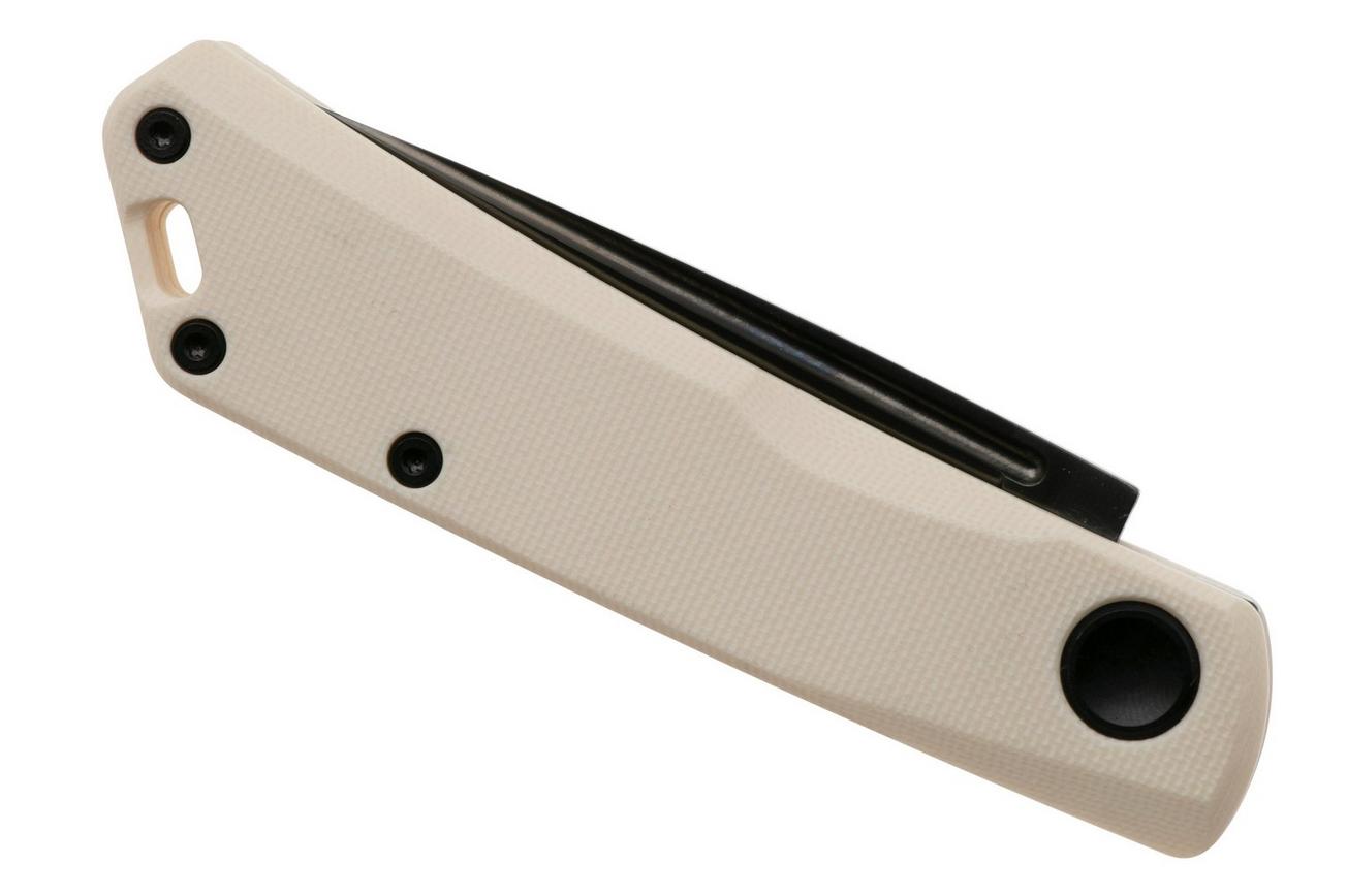 Real Steel Luna Lux 7001Z2, Black DLC K110, Ivory G10 zakmes, Poltergeist design