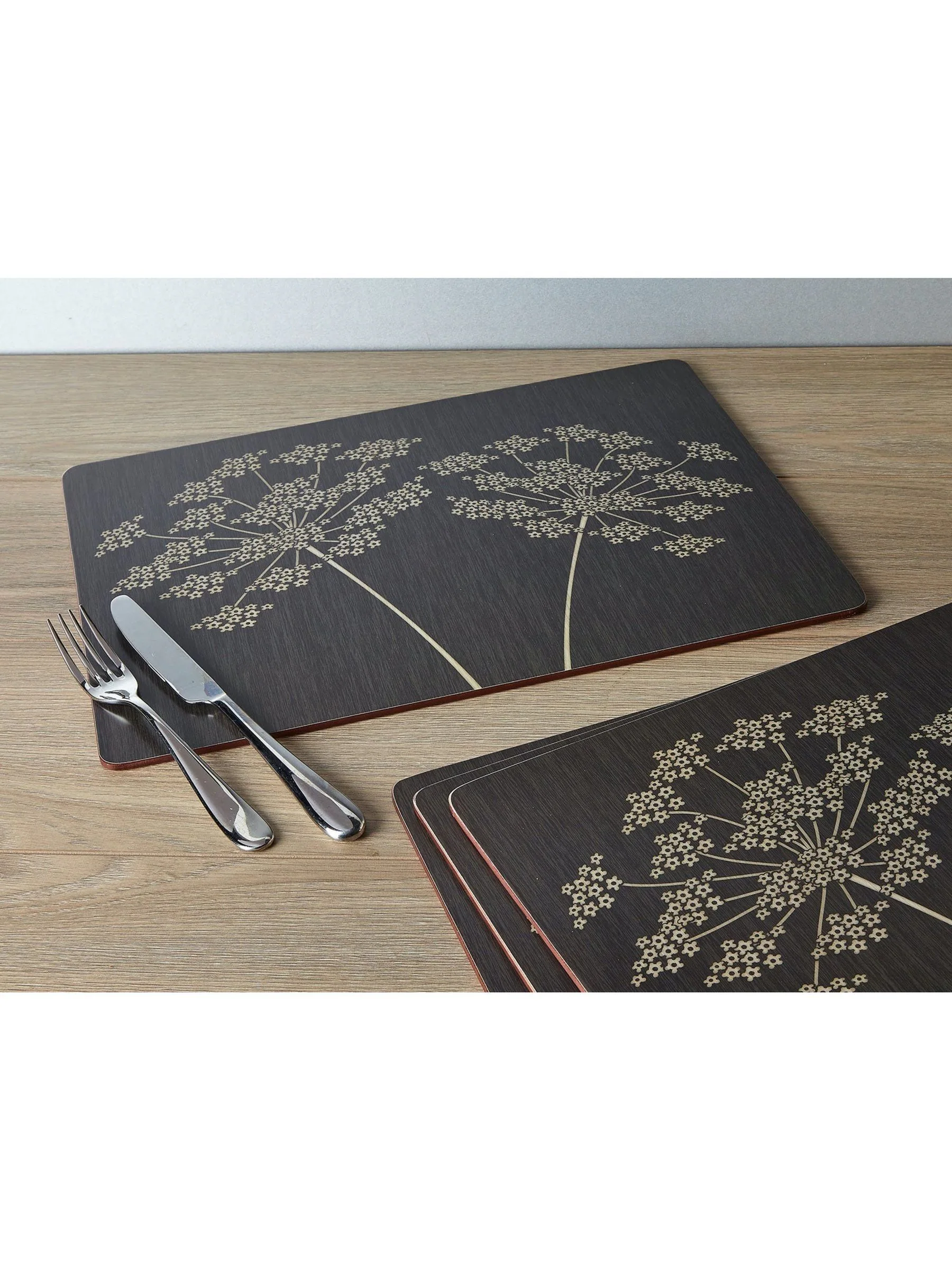 Creative Tops Set of 4 Large Cork Backed Placemats with Art Print