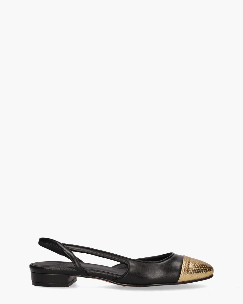 Toral Luisa Zwart/Goud Damesloafers