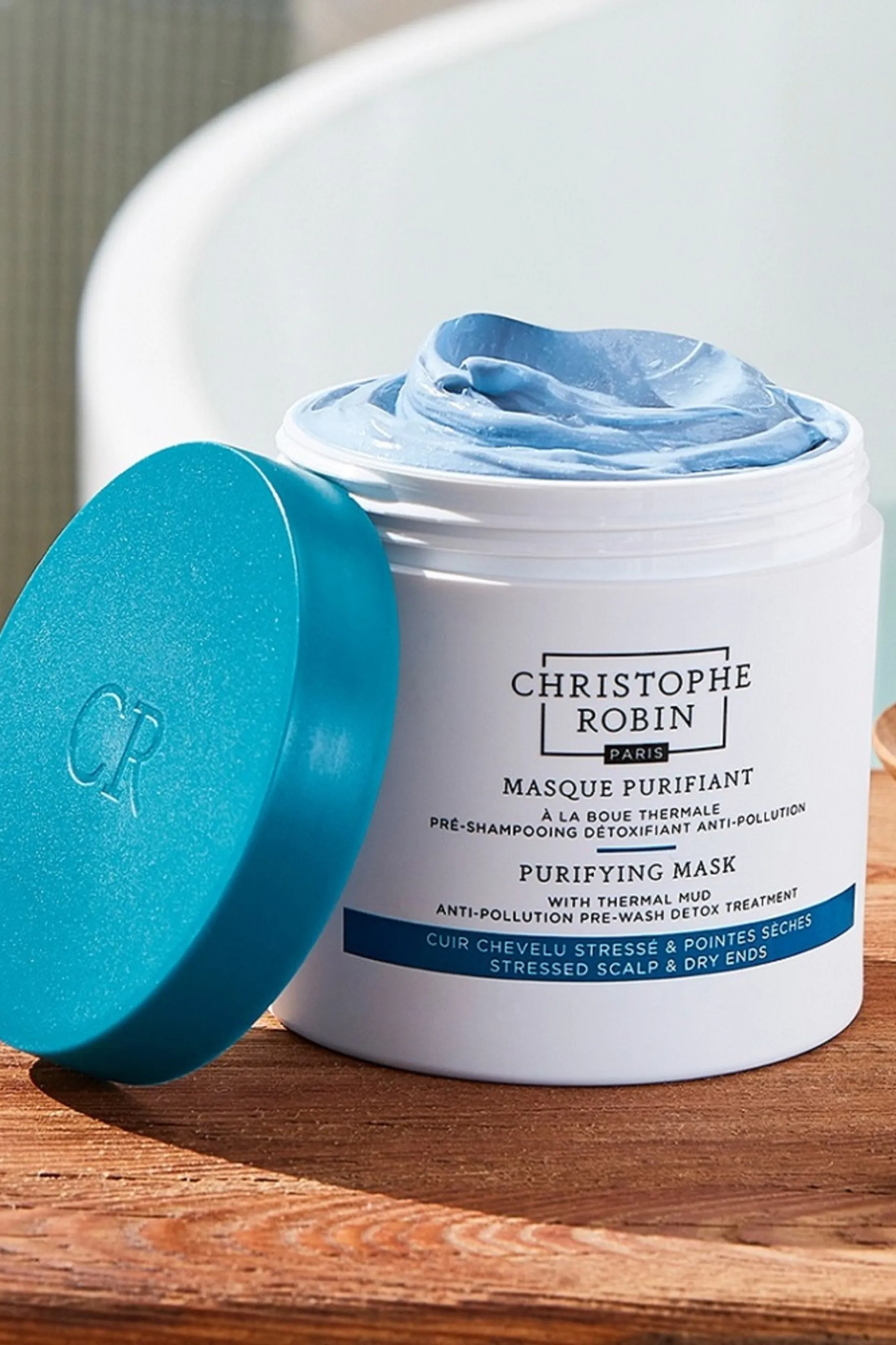 Christophe Robin Pré-shampoing purifiant à la boue thermale-250 ml