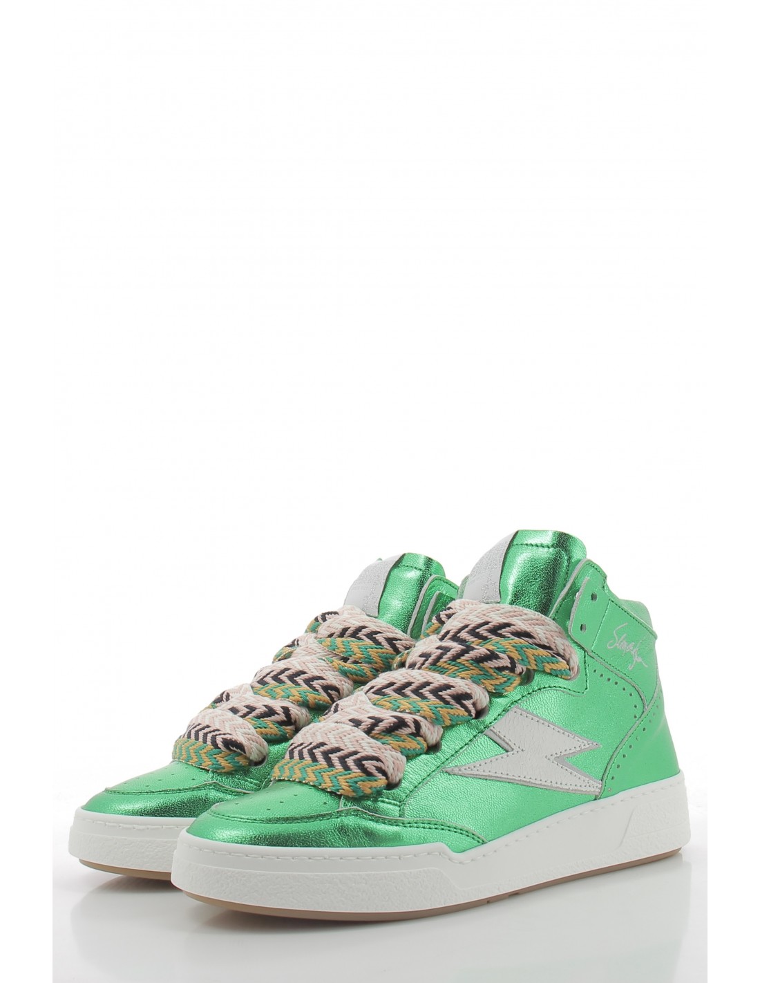 semerdjian Baskets Montantes Femme Braga Vert
