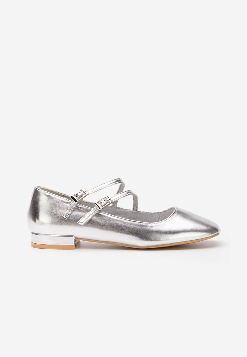 Chaussures à petit talon argent Jadea