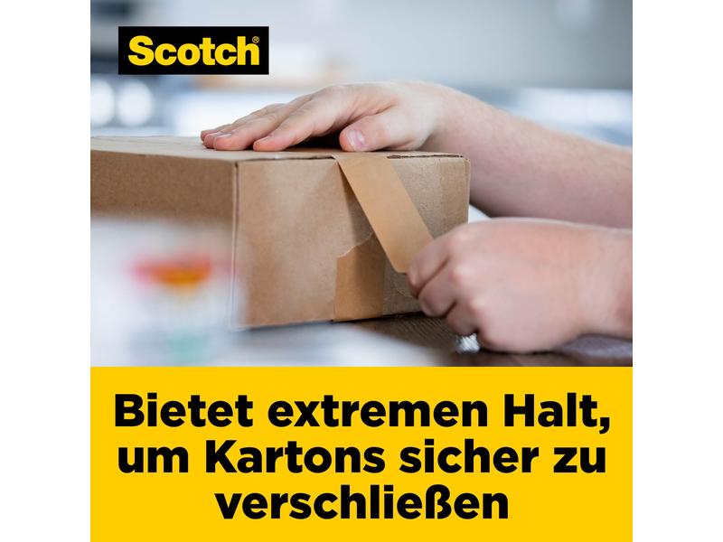 Scotch Verpackungsband Box Lock Papier 48 mm x 22.8 m, 1 Ro Packband