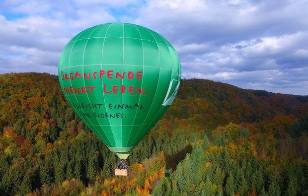 Ballonfahrt in Aalen als luftige Geschenkidee