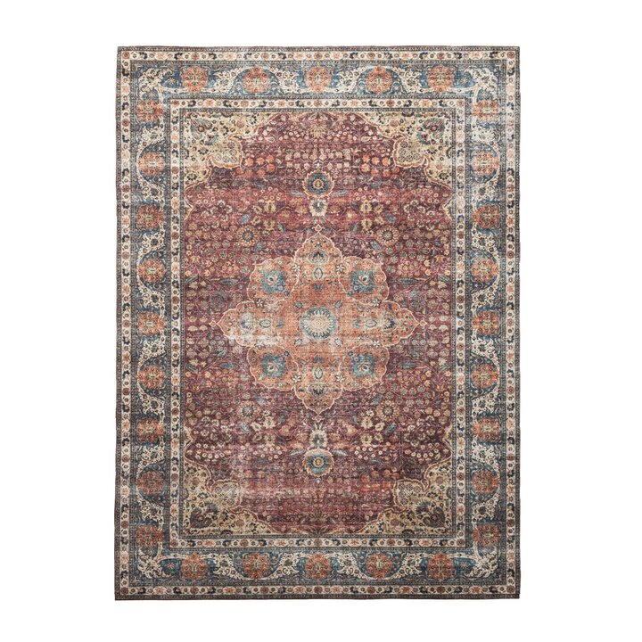 Binnen- en buitenkleed - Kairo Medaillon Bordeauxrood