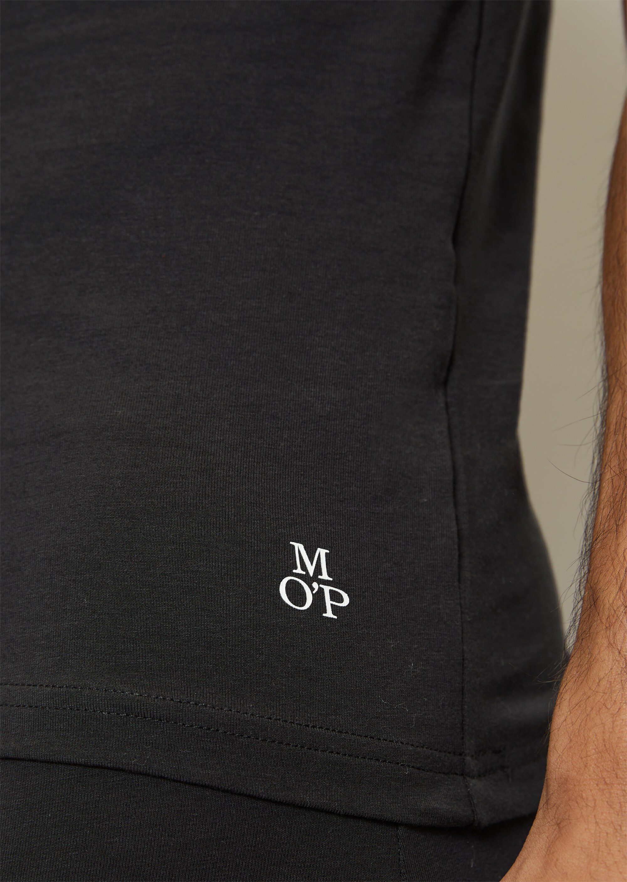 Lounge-T-Shirt mit Rundhalsausschnitt im 2er Set