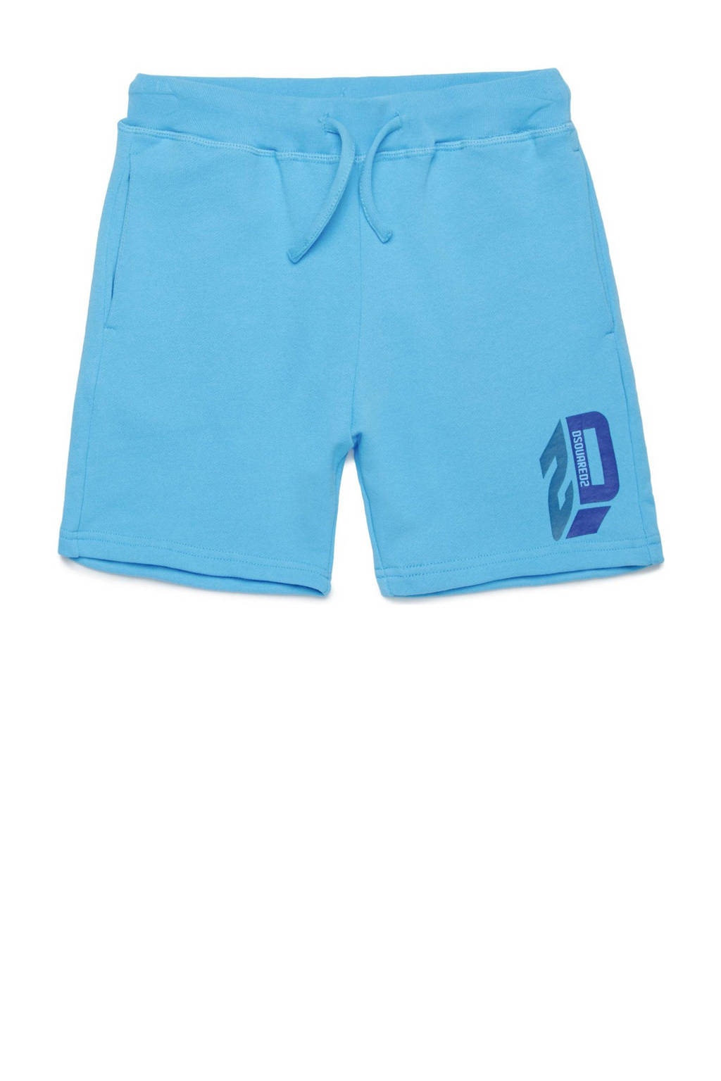 Dsquared2 sweatshort met printopdruk lichtblauw