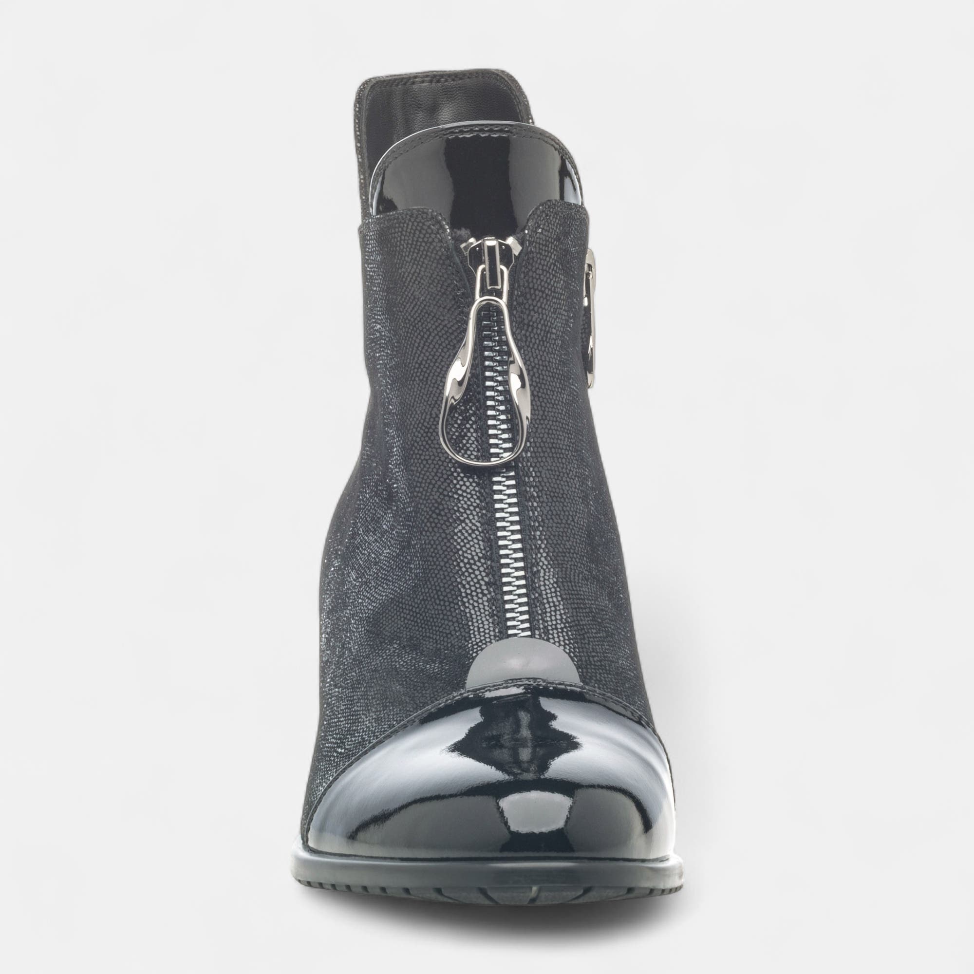 Bottines Femme en cuir noir