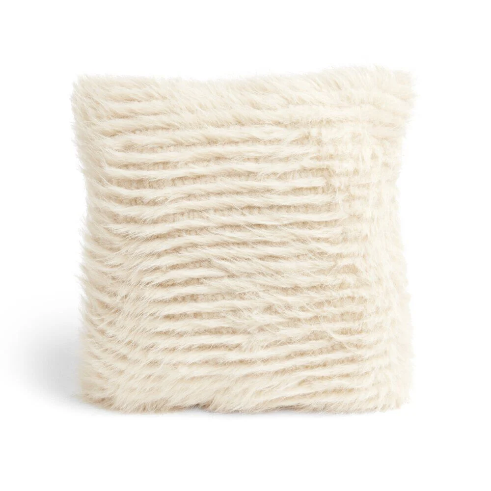 Coussin carré à poils longs 40x40cm - 3 modèles
