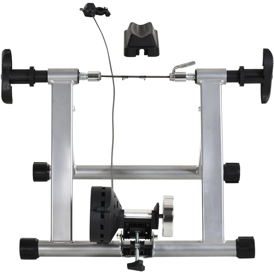 HOMCOM Heimtrainer mit Magnetbremse silber