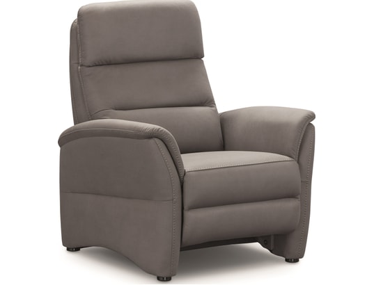 CONCEPT1 - Canapé tissu Versalles gris 2 places électrique + Fauteuil