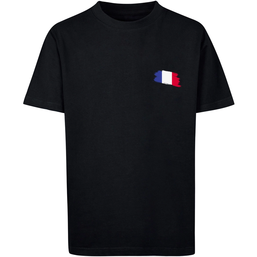 F4NT4STIC T-Shirt France Frankreich Flagge Fahne schwarz