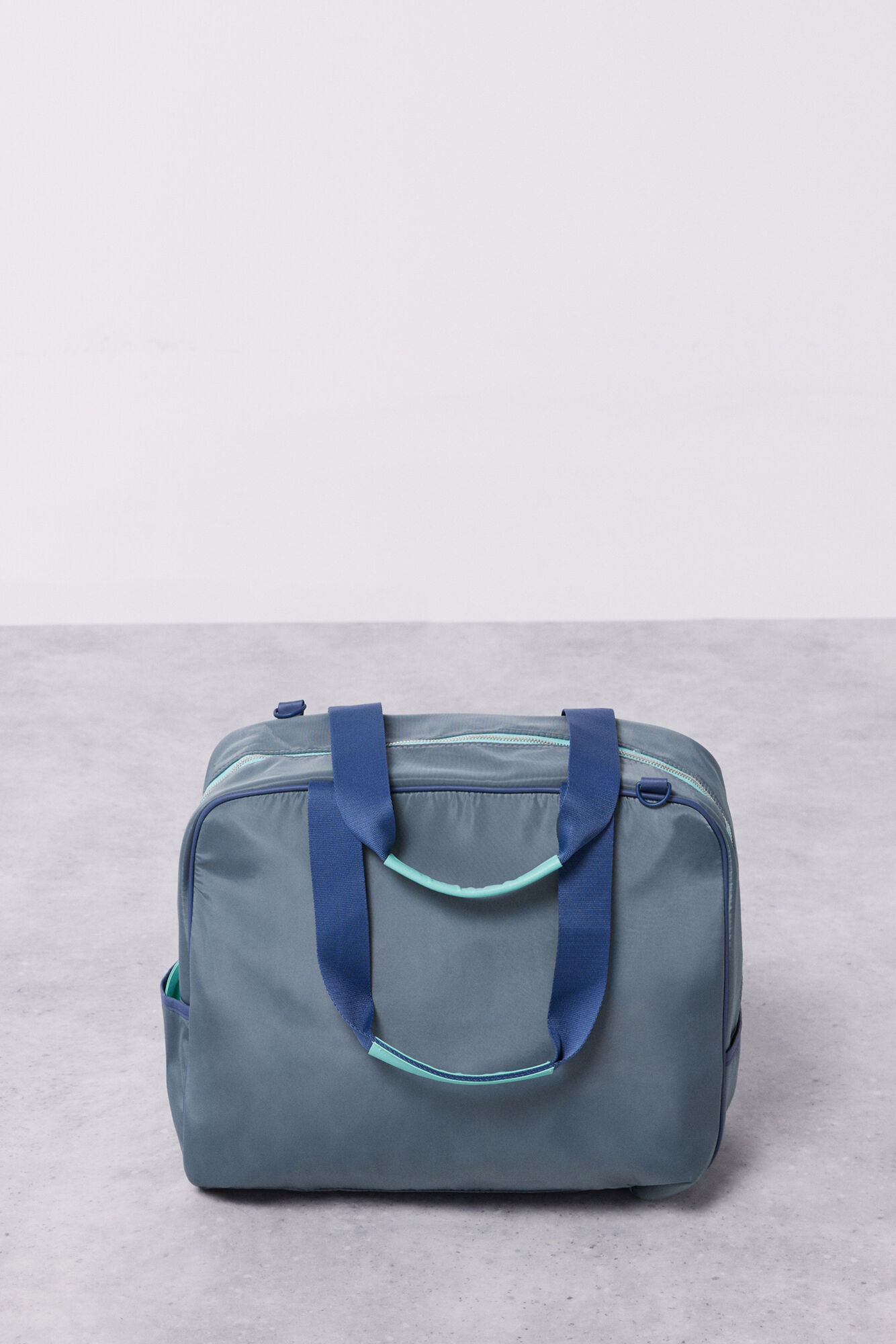 bolsa de padel com efeito de couro verde