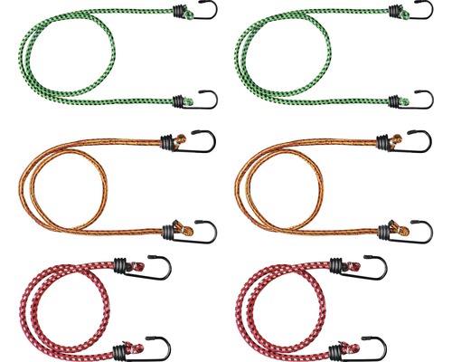 Spanrubberset polypropyleen Ø 8 mm 6 stuks