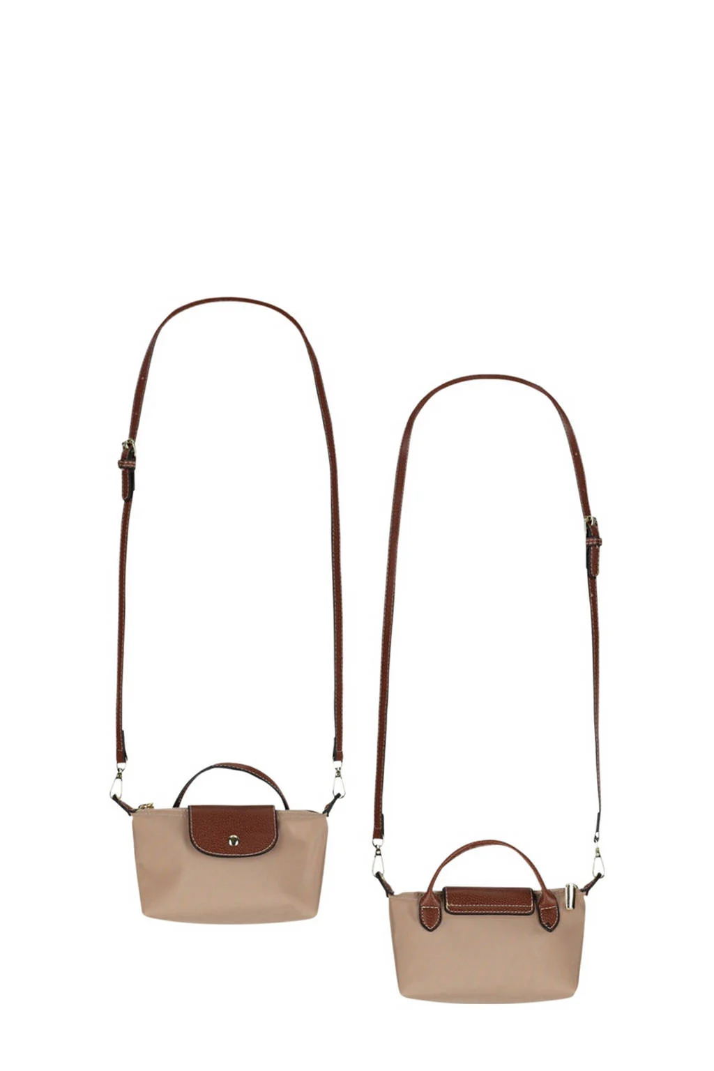 NoBell’ crossbody tas lichtbruin/bruin