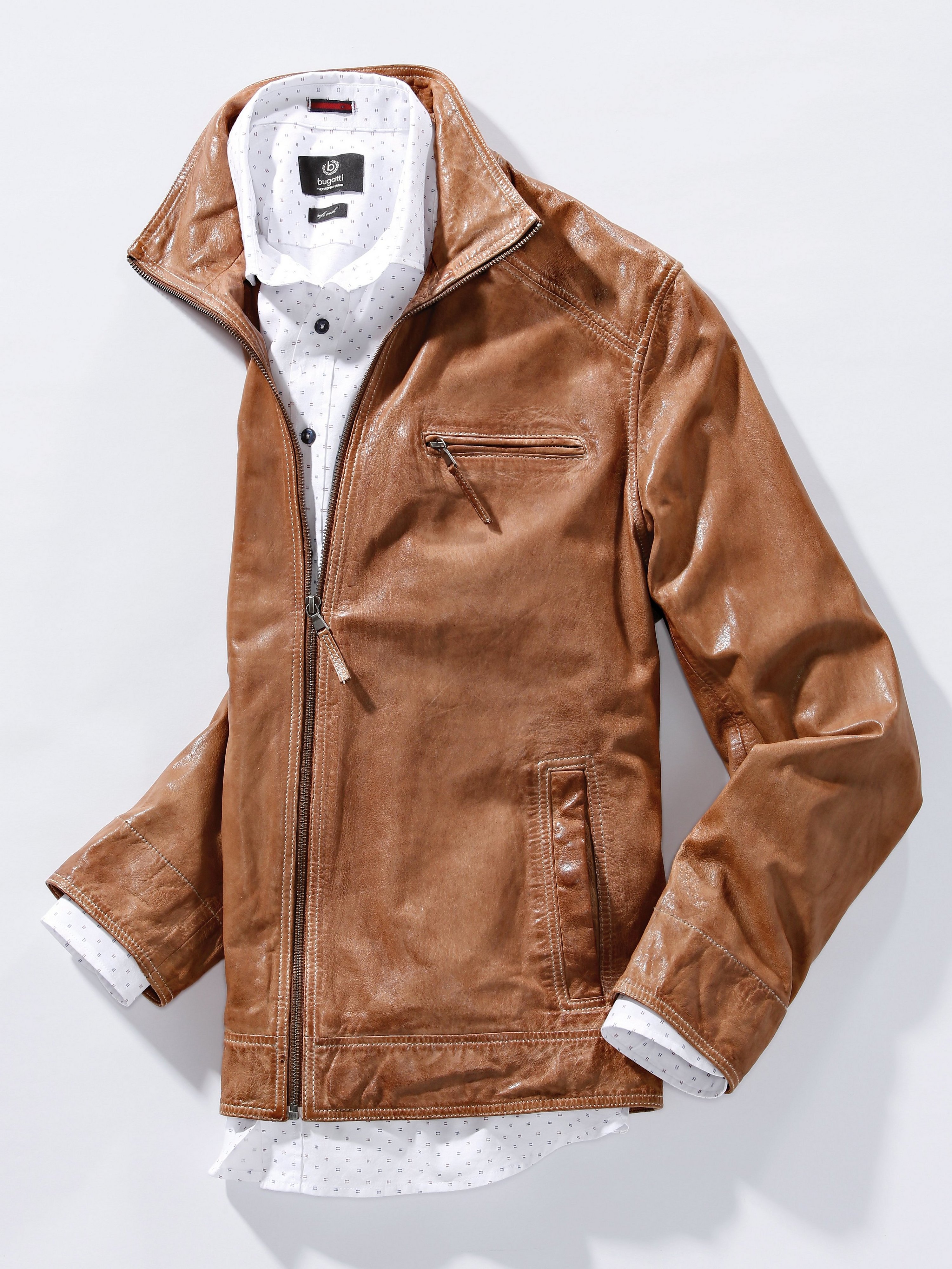 Lederjacke aus 100% Lammnappa
