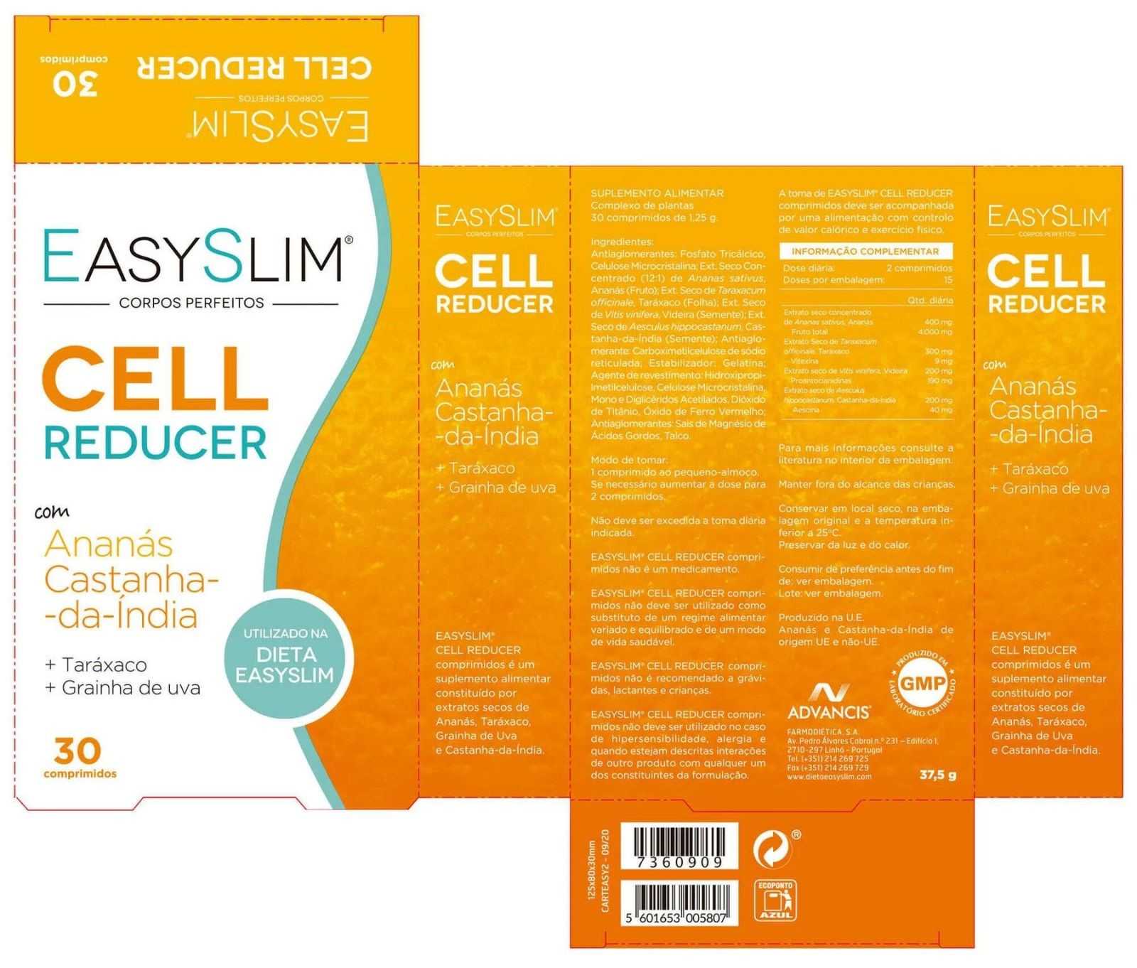 Easyslim Cell Reducer 30 pastilhas