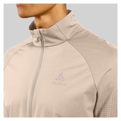 Veste Running Hybride Odlo Zeroweight Warm 2.0 Beige