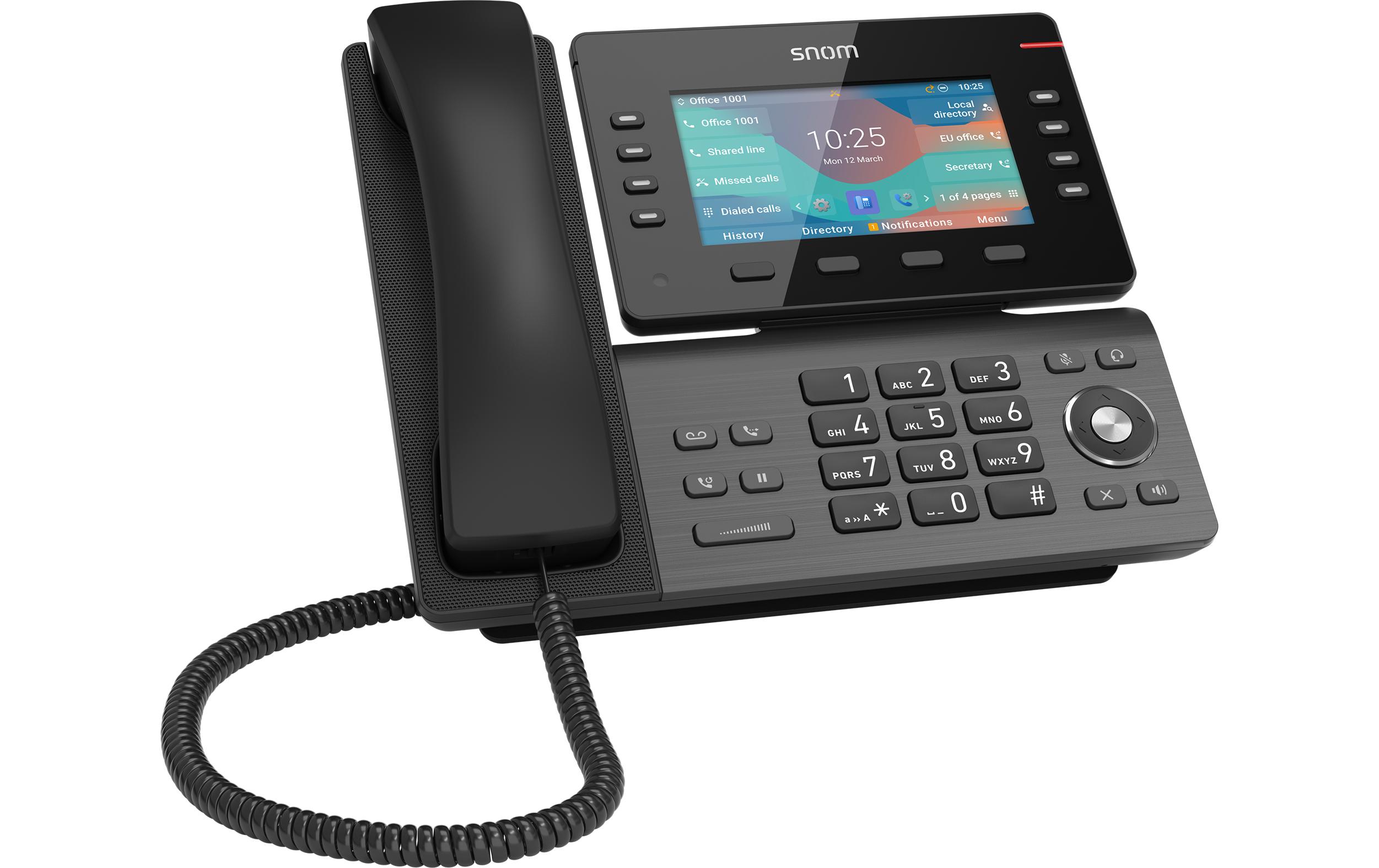 Tischtelefon D862 Schwarz<br>Der perfekte Einstieg in die Welt der modernen IP-Telefonie