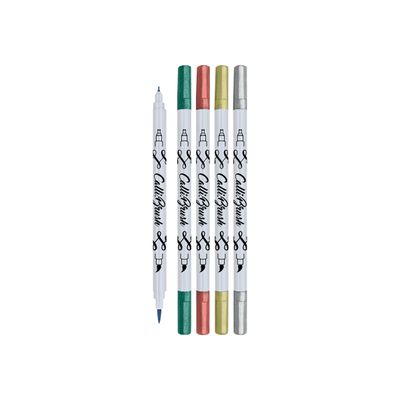 Online Calli.Brush - 5 Stylos pinceaux à double embout - couleurs assorties