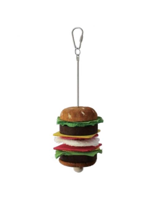 Keddoc Vogelspeelgoed Tasty Burger - Vogelspeelgoed - 22x6x6 cm Multi-Color