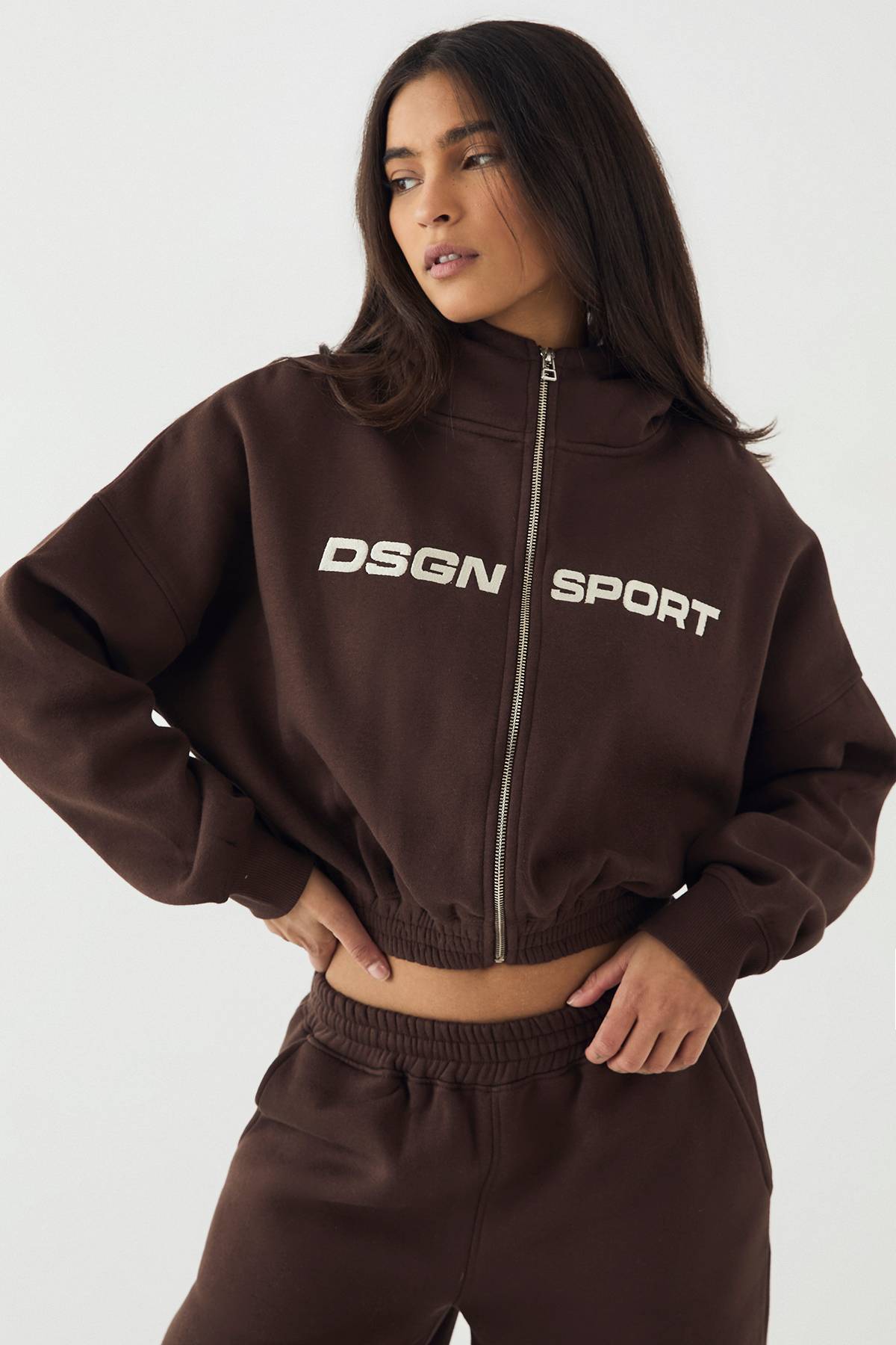 Survêtement DSGN Studio Sport à Casynthétiqueche Zippé Coupe Ample