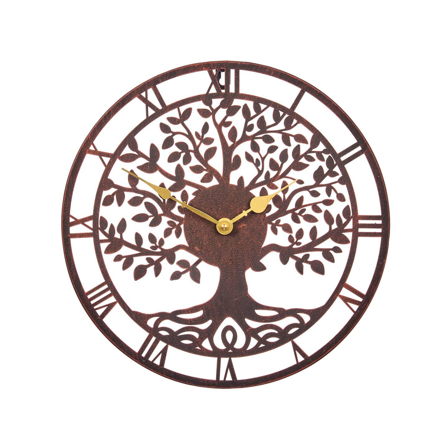 Wanduhr mit Lebensbaummotiv