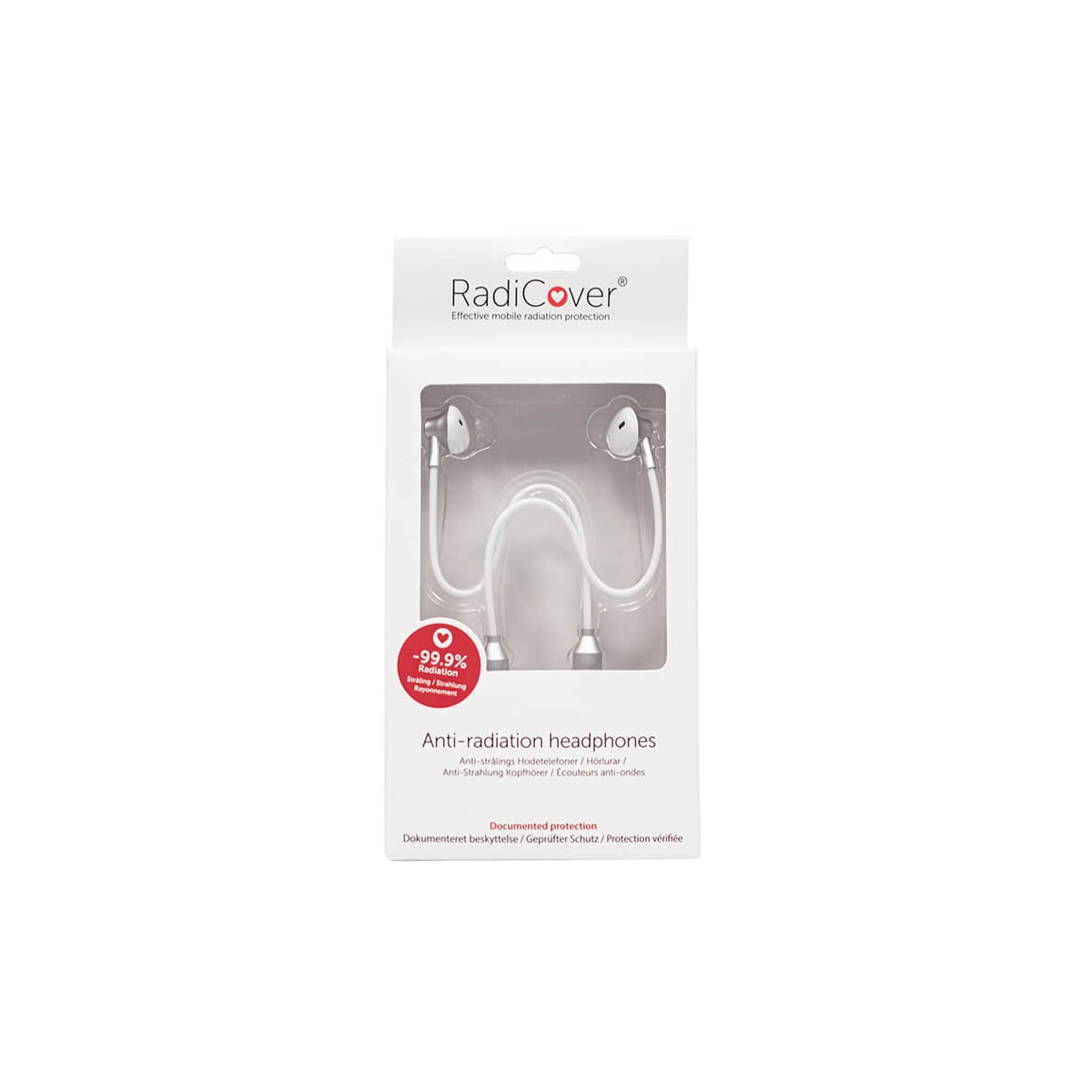 RADICOVER Strålningsskydd Hörlur Trådad In-Ear MIC Volume control