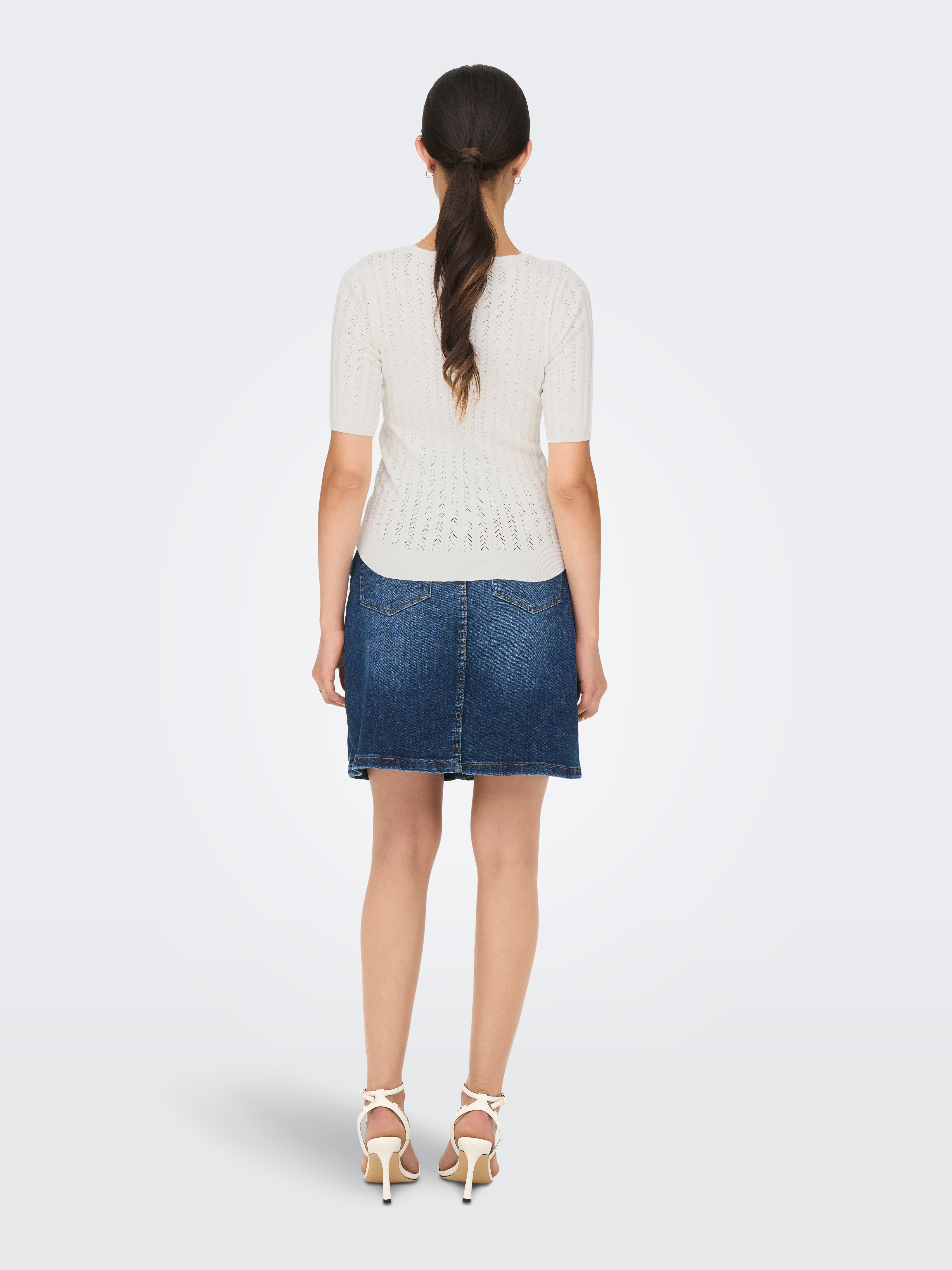 JDYANNAMARIA Strickpullover Cloud Dancer